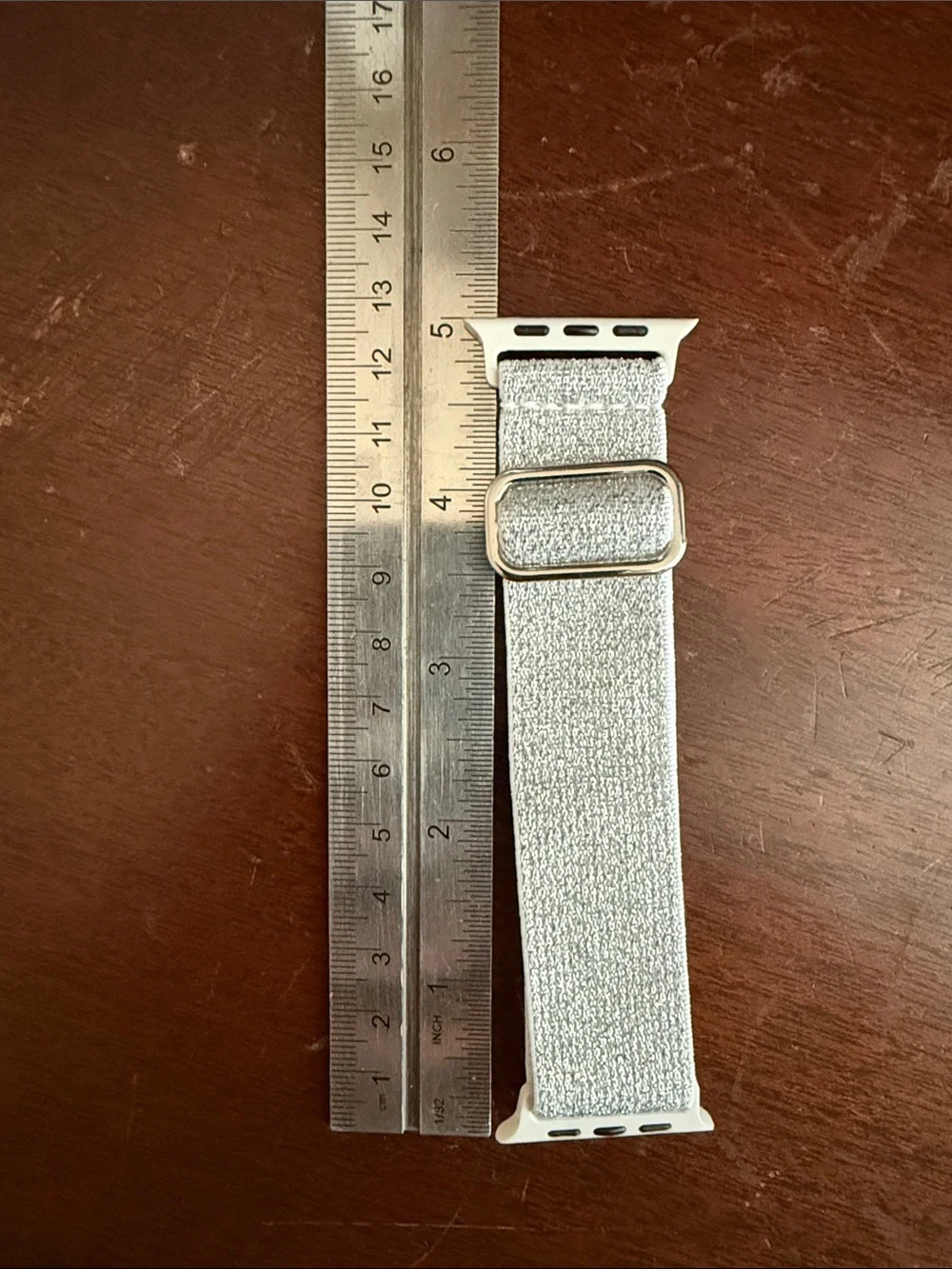 Metallic Apple Watch Band, Nylon Stretch Strap 42/44/45/49mm Series 11 10 9 8